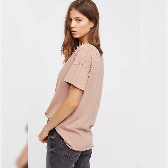 We The Free - Free People Dress It Up Tee - Pink - Picture 5 of 13